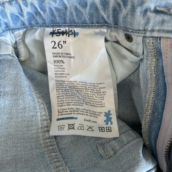 Blue Ksubi Playback jeans - size 26 - Picture 5 of 5